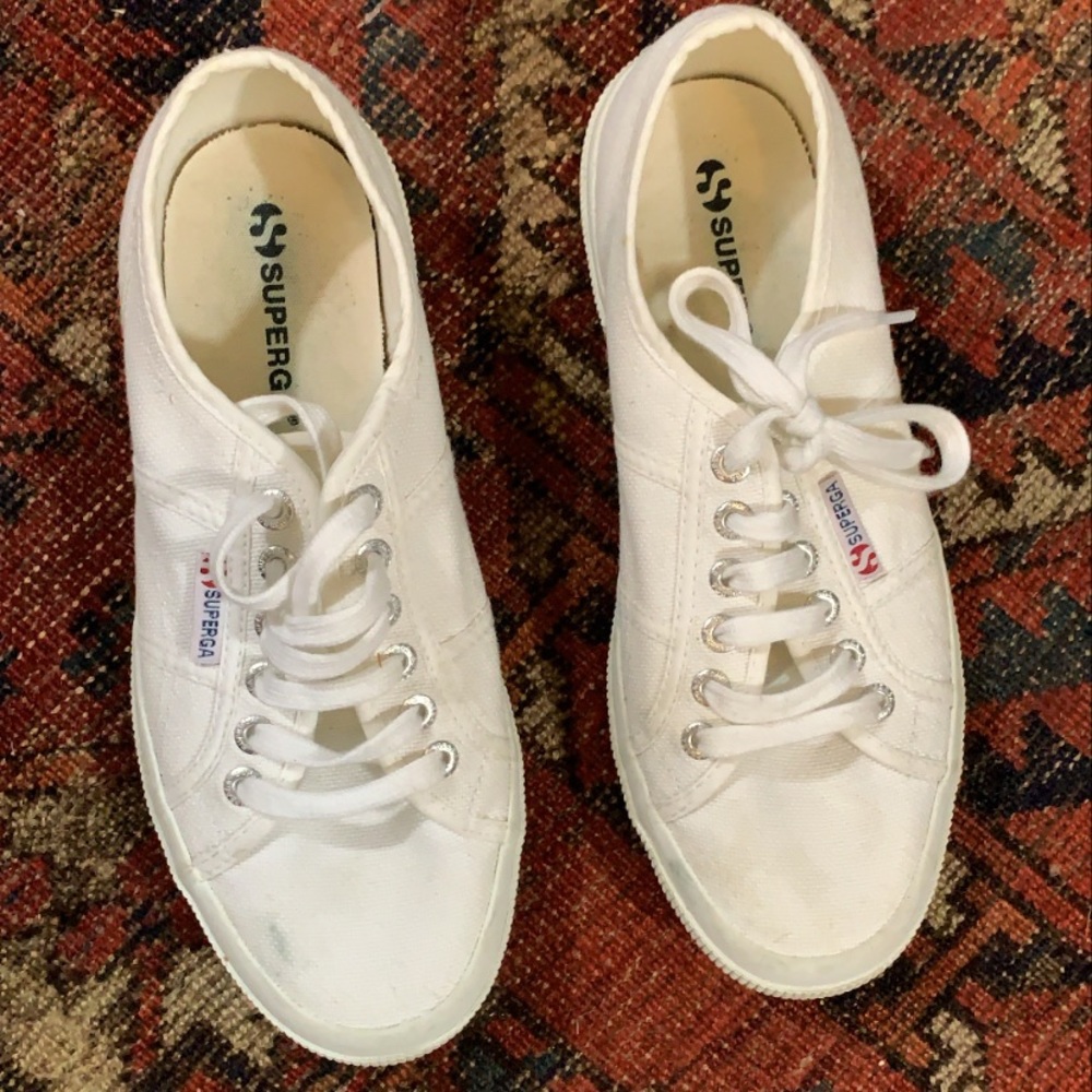 White Superga Kicks